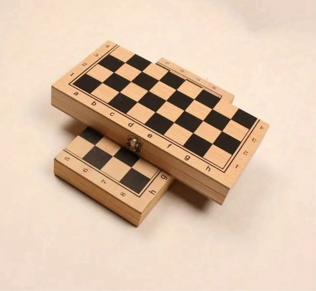 Set de ajedrez de madera 3 en 1