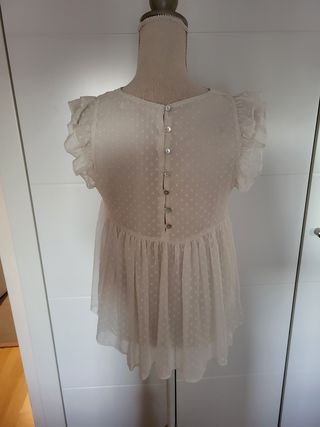 Blusa flores plumeti Zara