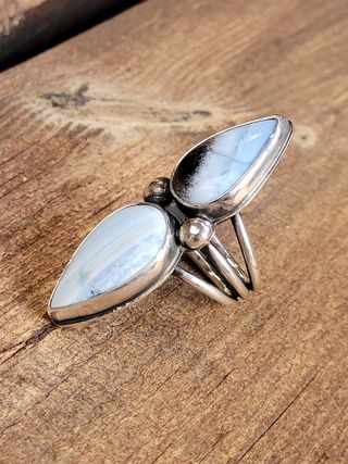 Anillo Opalos Azules