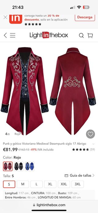 Chaqueta victoriana