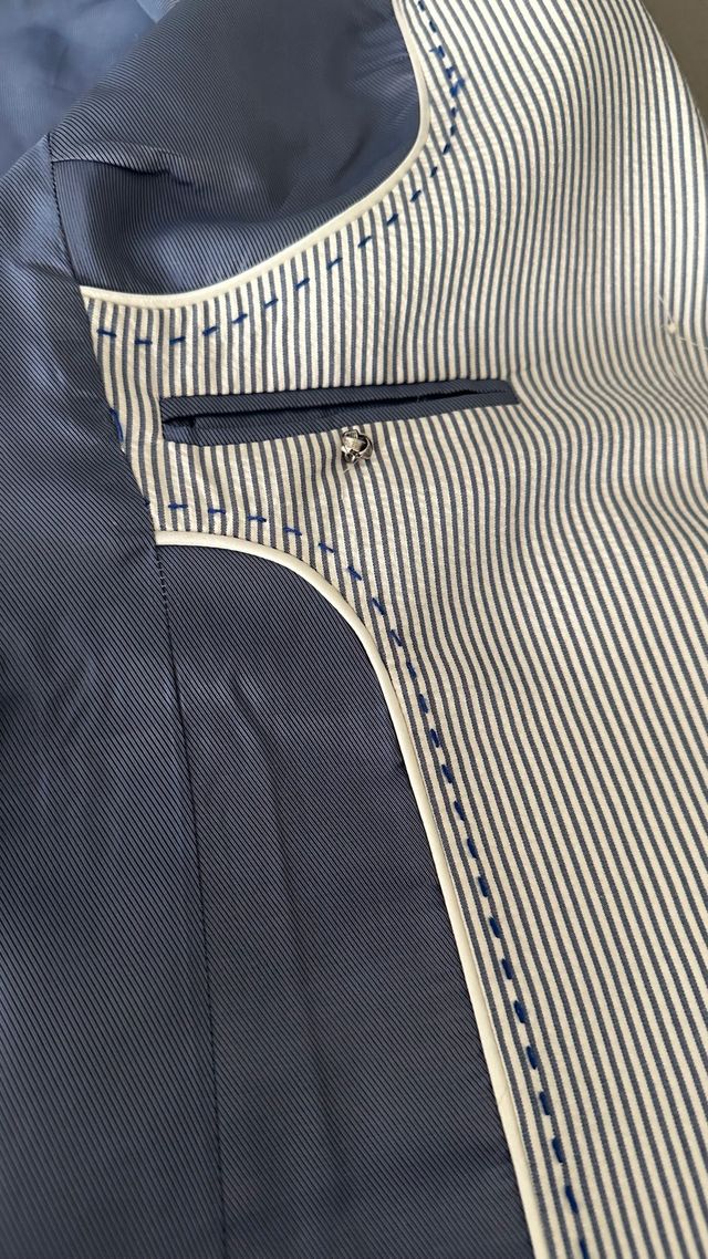 Blazer a rayas azules “Yera”