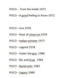 Lotto 10 lP Country Music POCO