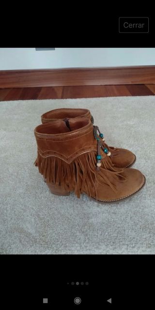 Botines camperos de piel 38