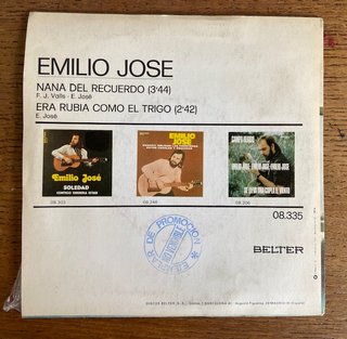 EMILIO JOSÉ 2 LP+1 SINGLE PROMO