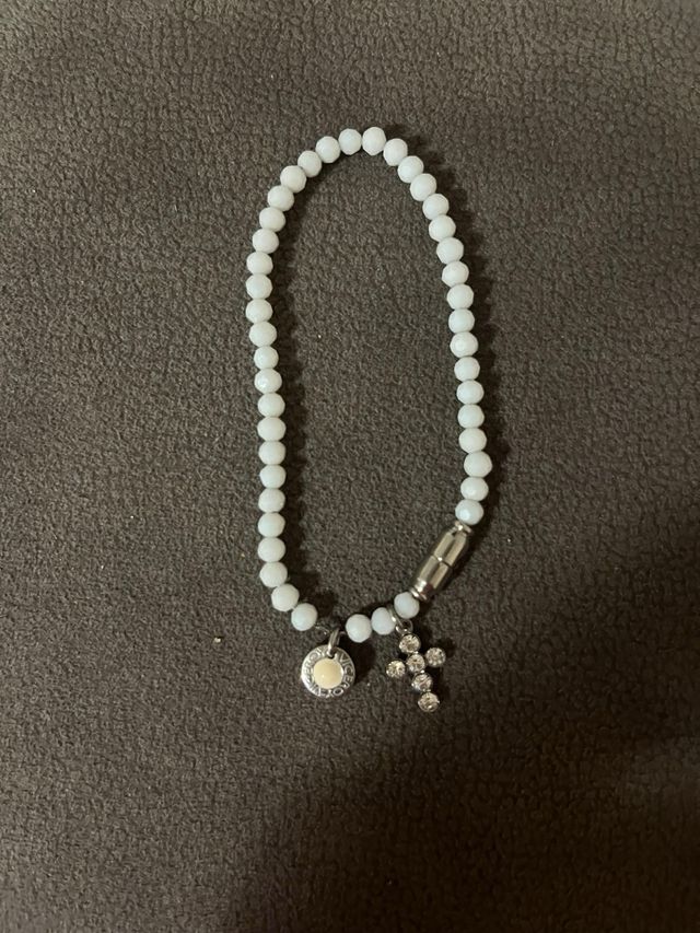 Pulsera blanca cruz Viceroy