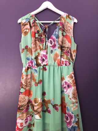 Vestito lungo fantasia colorato