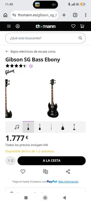 Gibson Sg Bajo