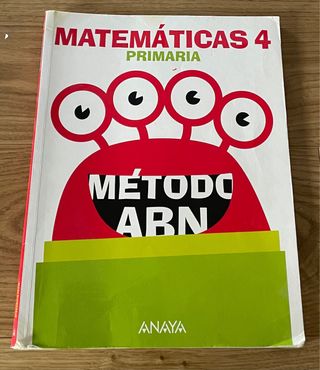 Libro matemáticas ABN 4 Primaria