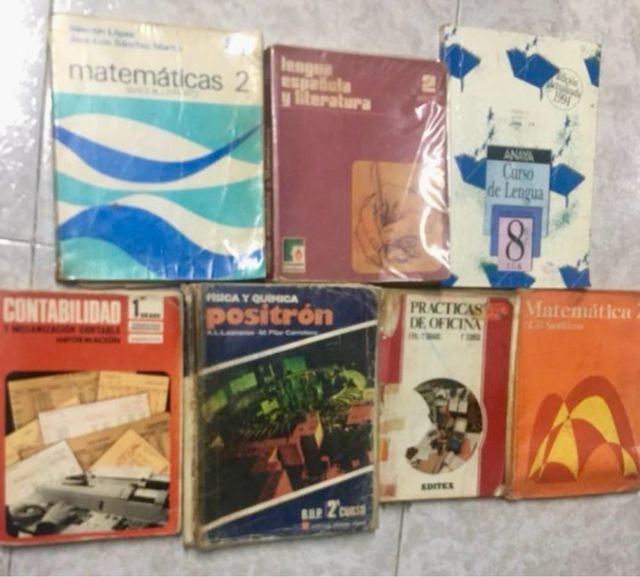 Lote libros de estudio años 70, 80 y 90 EGB