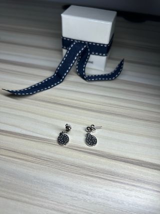 pendientes de plata 925 mariquita