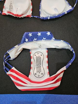 Bikini Mujer con estampado de Bandera Am