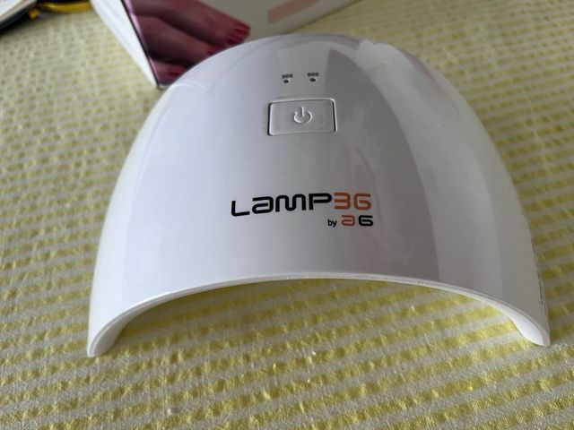 Lámpara secado uñas y 6 esmaltes