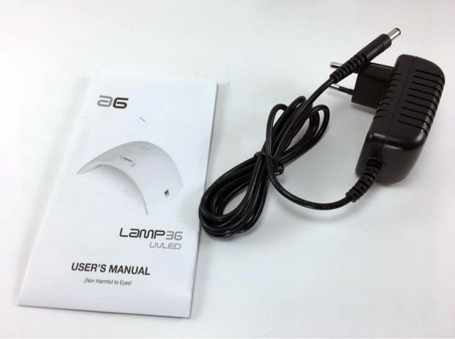 Lámpara secado uñas y 6 esmaltes