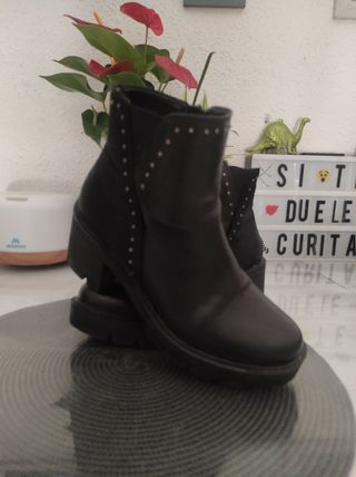 Botines tacón bajo