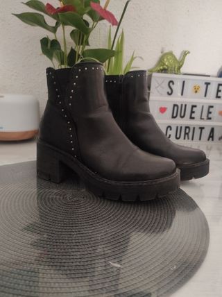 Botines tacón bajo