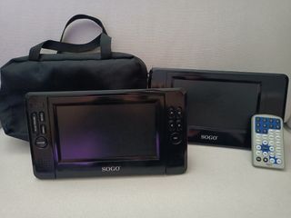 DVD portátil LCD 7" doble