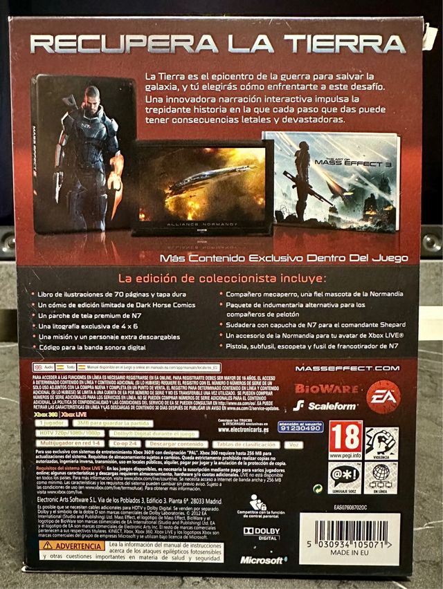 🇪🇸 Mass Effect 3. Collector’s Edition (Xbox 360)