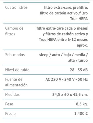 Home Plus Naturair purificador aire 150m