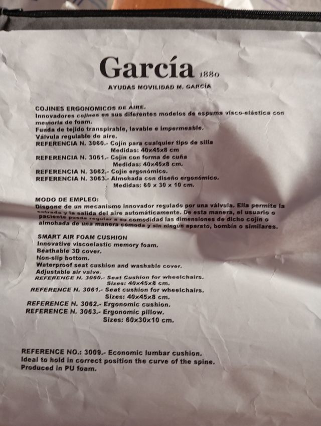 Almohada hergonomica