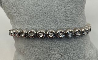 Pulsera riviere de oro de 18 kt con diamantes
