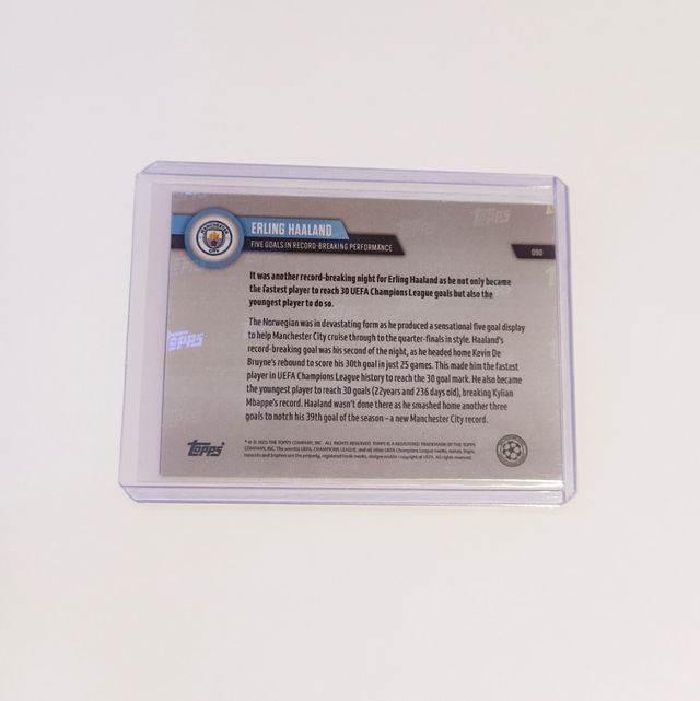 Carta Topps Now Limitada Haaland Champions