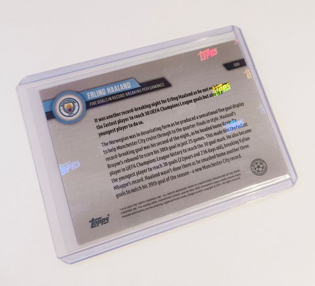 Carta Topps Now Limitada Haaland Champions