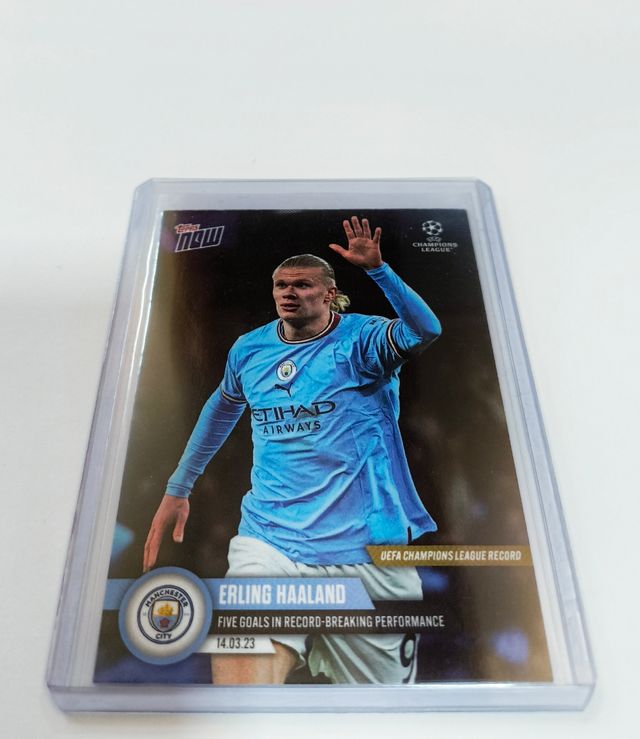 Carta Topps Now Limitada Haaland Champions