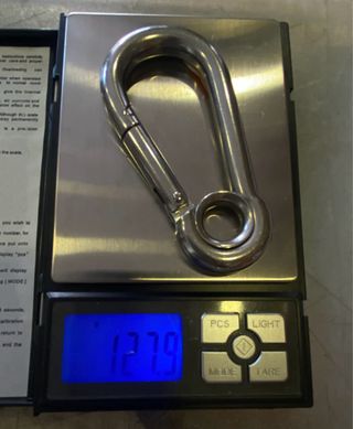 Mosquetón de acero inoxidable tipo gancho