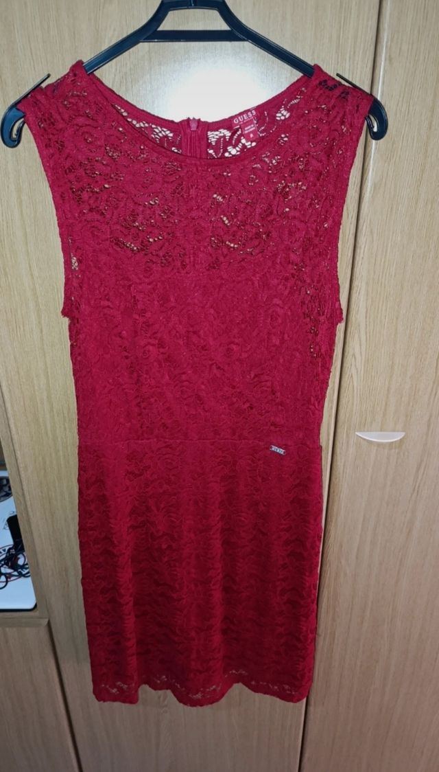 Vestito pizzo rosso Guess