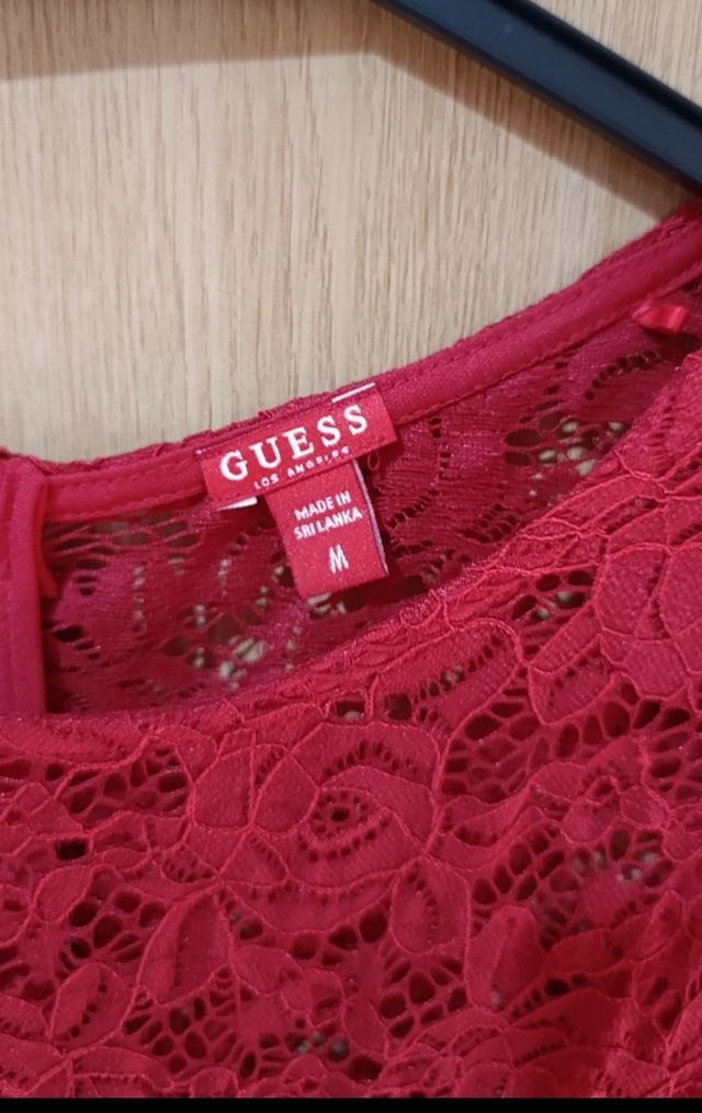 Vestito pizzo rosso Guess