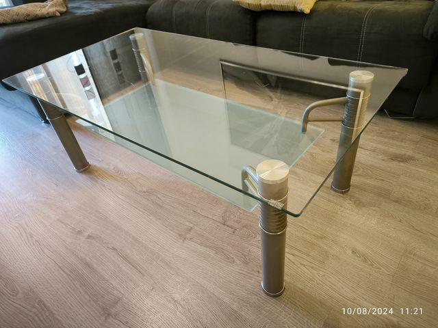 Mesa de centro cristal 