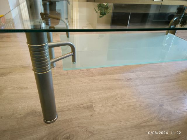 Mesa de centro cristal 