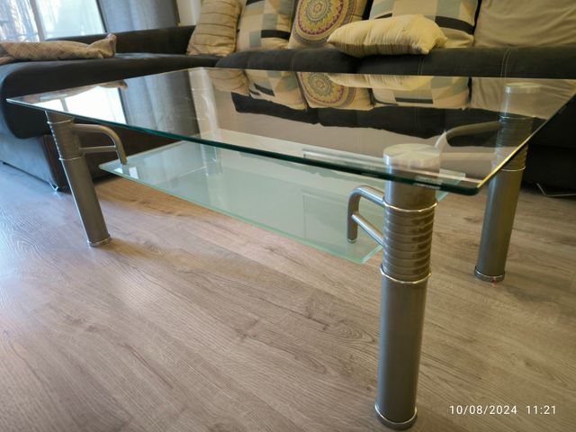 Mesa de centro cristal 