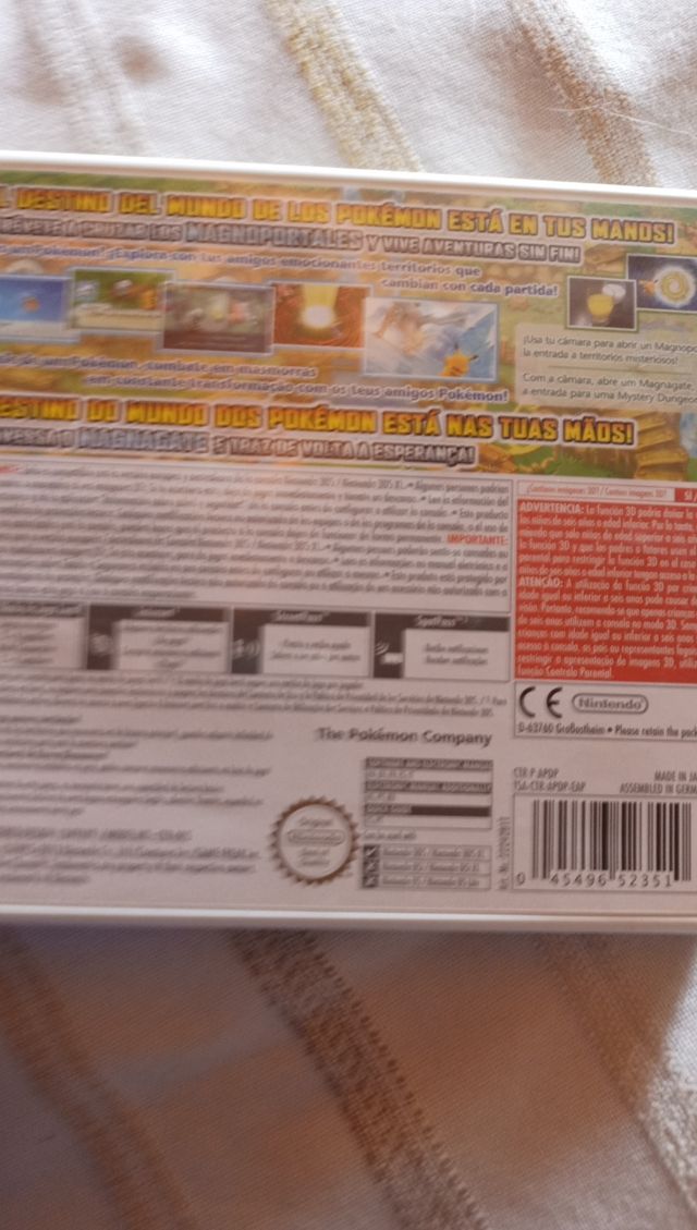 JUEGO POKÉMON MYSTERY DUNGEON 3DS