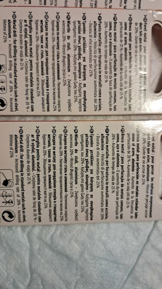 Lote brocas Dexter metal y vidrio