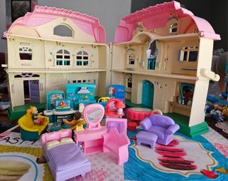 Casa de muñecas Familia de 3