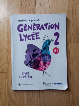 Libro de francés de  primero de Bachille