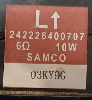 TV Philips 2 altavoces 6ohms 9W Samco