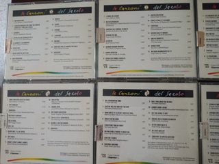 lotto cd musicali le canzoni del secolo