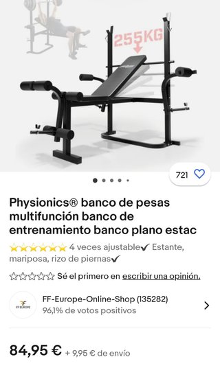 Banco de pesas multifunción