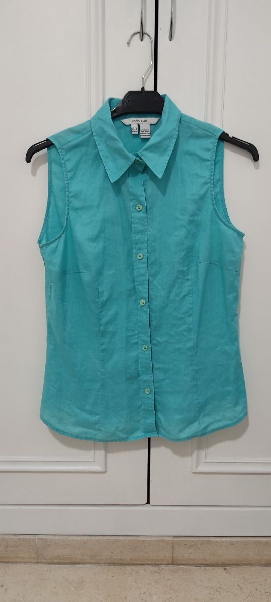 Camisa sin mangas Zara Basic Talla L