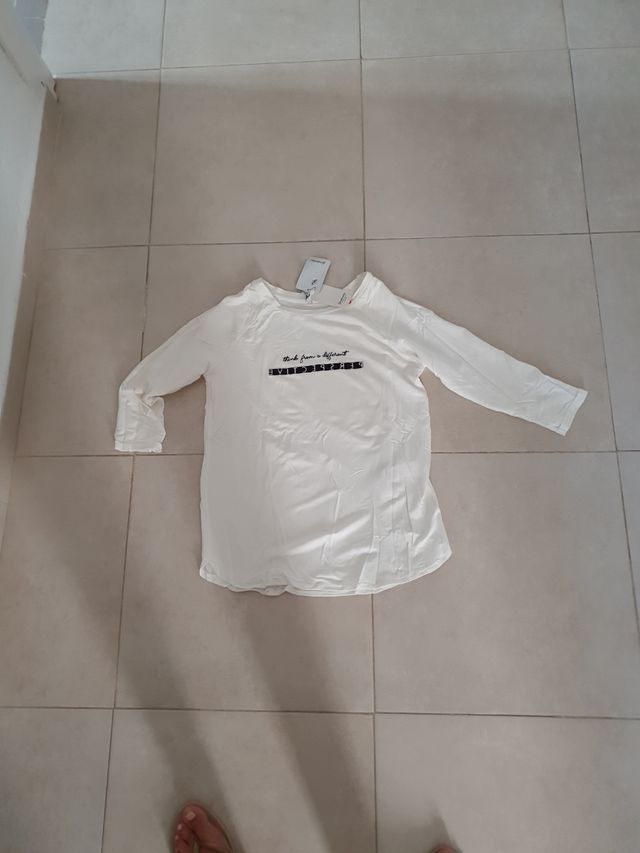 Camiseta blanca talla S Stradivarius