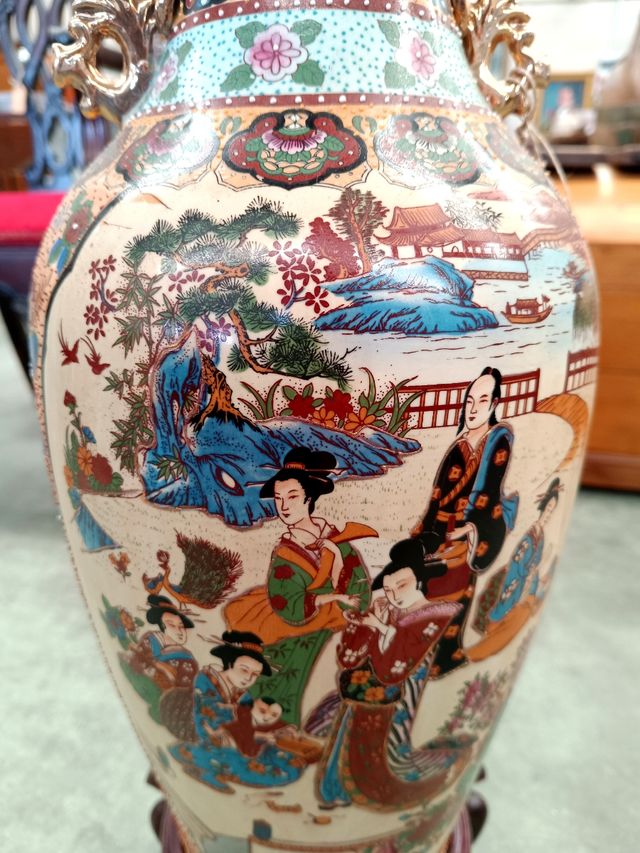 Jarrón japonés cerámica