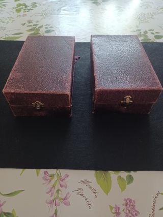 Coppia scatole vintage primi 900