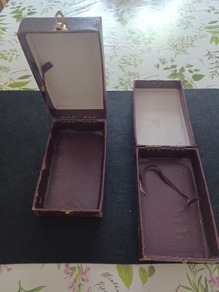Coppia scatole vintage primi 900