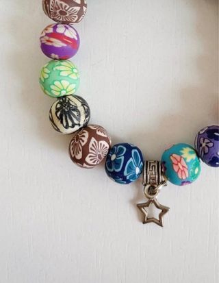 Pulsera bolas de flores