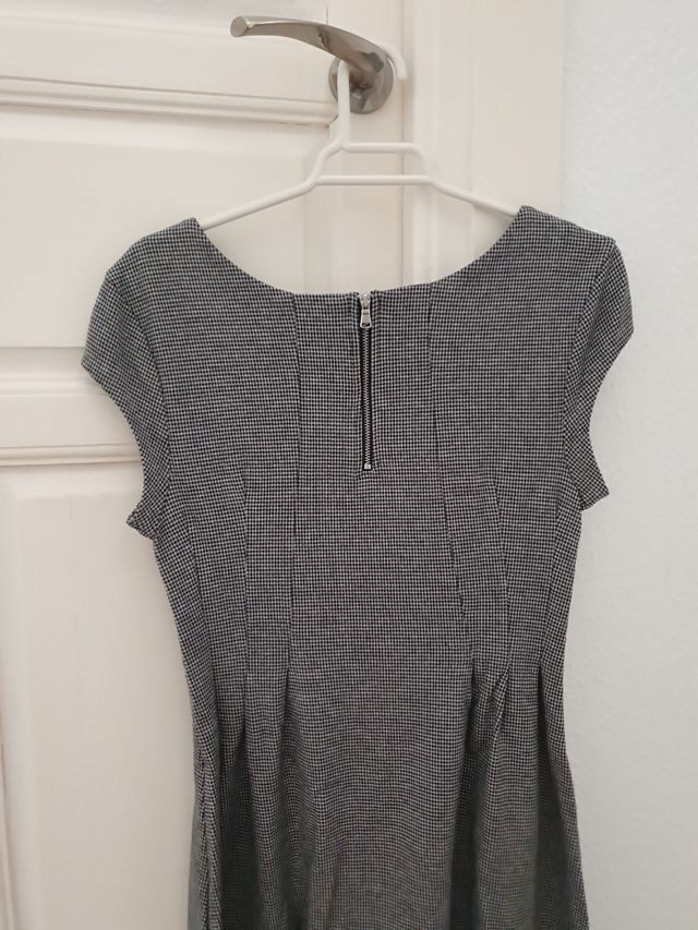 Vestido estampado mini pata de gallo