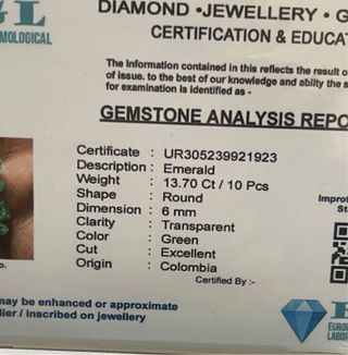Anillo plata rodiada Con esmeralda Colombiana