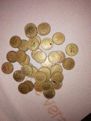 Monedas antiguas  de pesetas 1975