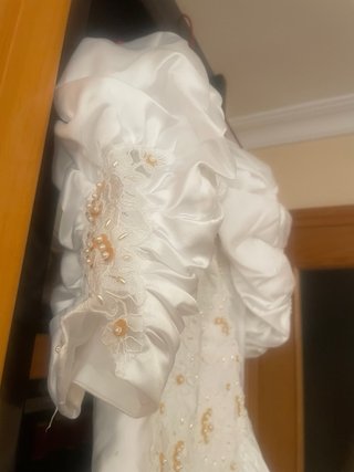 Vestido novia+Velo+Cancán
